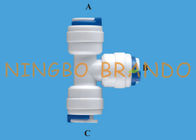 1/4 `` POM Union Tee Pipe Push In To Quick Connect RO Fittings