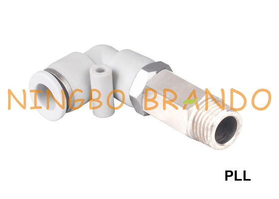 PLL Extended Male Elbow Pneumatic Hose Fittings 1/8 '' 1/4 '' 3/8 '' 1/2 ''