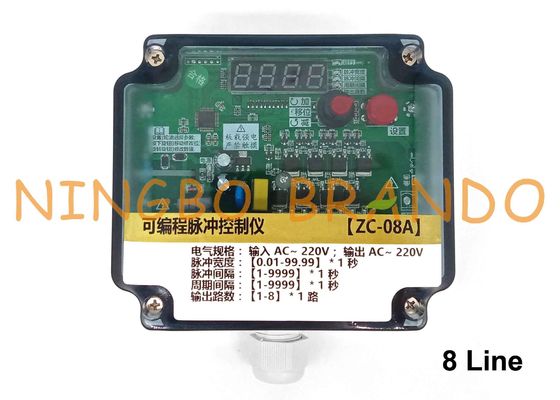 8 Line Bag Filter Pulse Jet Valve Pengatur Waktu Berurutan
