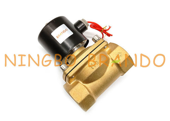 1-1 / 2 `` Inch Threaded UW-40 2W400-40 2/2 Way NC Brass Solenoid Valve