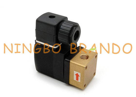 AC110V DC24V 1/4 `` 1/8 '' Inch Thread 3 Way 6014 Katup Solenoid Kuningan