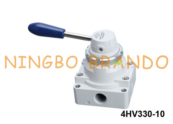 4HV330-10 Airtac Type 4/3-Way Hand Lever Valve Dengan Posisi Tengah Tertutup