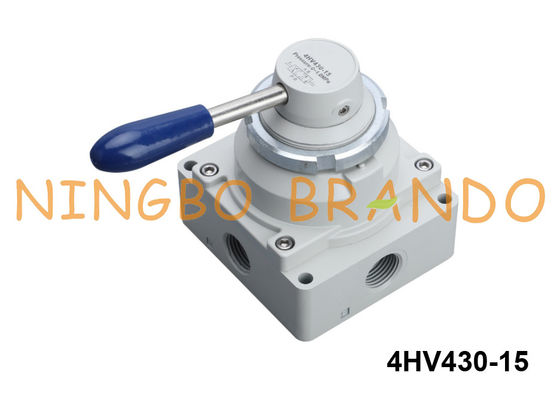 4HV430-15 Airtac Type 4/3-Way Hand-Lever Valve Dengan Posisi Shut Off