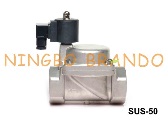 2 ''Piston Pilot-Dioperasikan Solenoid Valve Stainless Steel 24VDC 220VAC