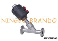 1/2 '' Tri-Clamp Pneumatic Actuated Angle Seat Valve Stainless Steel