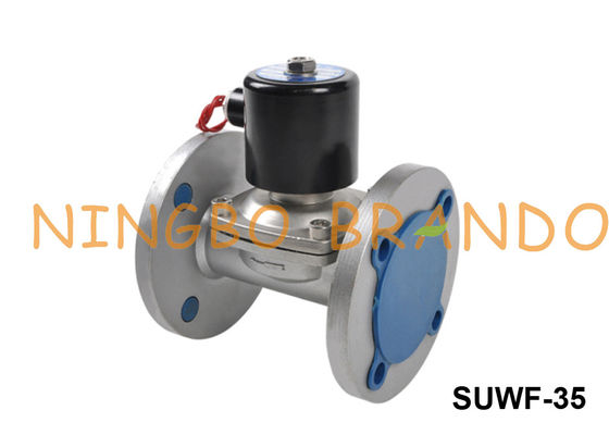 1 1/4 ''Flanged Stainless Steel Solenoid Valve SUWF-35 24V DC 220V AC