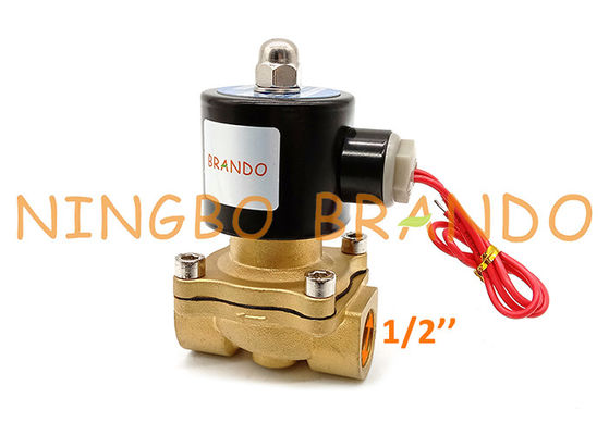 UW-15 2W160-15 1/2 Inch NC Semi Diafragma Katup Solenoid Kuningan