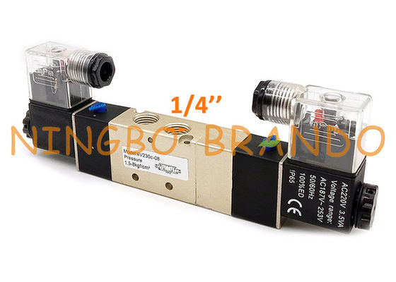 4V230C-08 1/4 '' Double Solenoid 5/3 Way Closed Center Pneumatic Valve