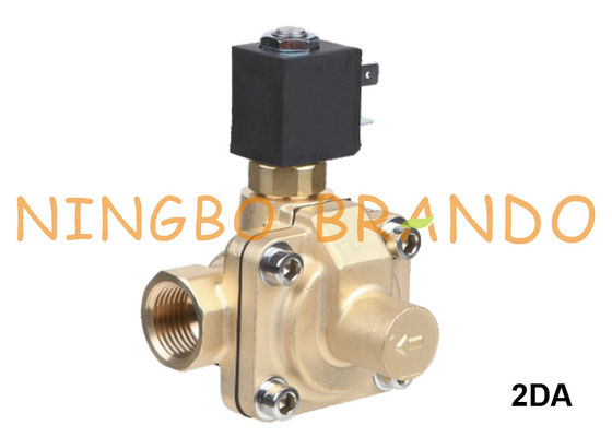 3/8 ''1/2'' 3/4'' 1'' Kuningan Listrik Solenoid Valve Anti Water Hammer 24V 220V