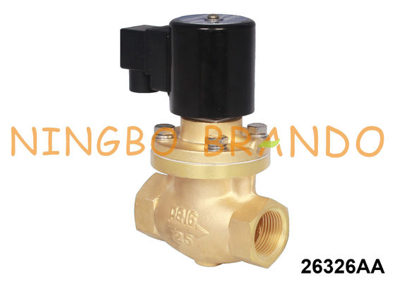 Katup Solenoid Uap Kuningan Dan Air Panas 3/8 '' 1/2 '' 3/4 '' 1 '' 24V 220V