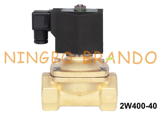 1.5 ''Katup Solenoid Kuningan Air 2 Arah Biasanya Tertutup 24V 220V