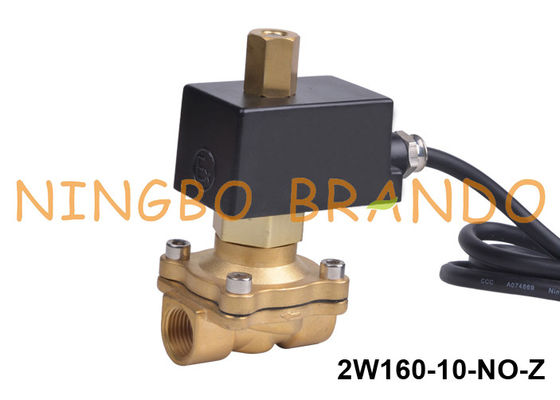 3/8 '' Ex-Proof Water Brass Solenoid Valve 2 Way Biasanya Terbuka 24V 220V