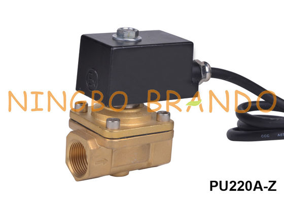 Explosion Proof 2/2 Way Kuningan Solenoid Valve PU220 24V DC 110V 220V AC