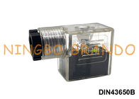 DIN43650B IP65 MPM Solenoid Coil Connector Dengan LED DIN 43650 Bentuk B