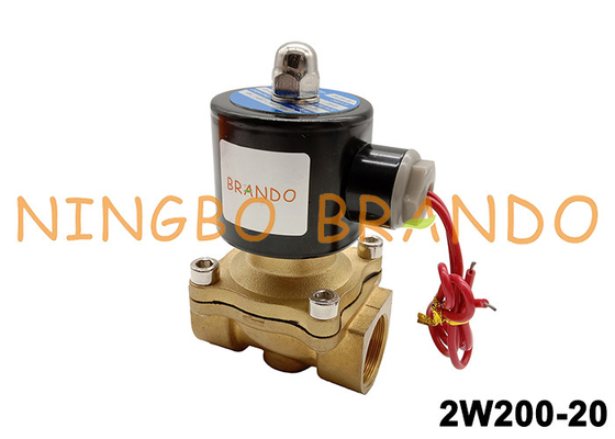 2W200-20 3/4&quot; 2 Way NC Solenoid Valve Katup Kuningan Langsung AC110V