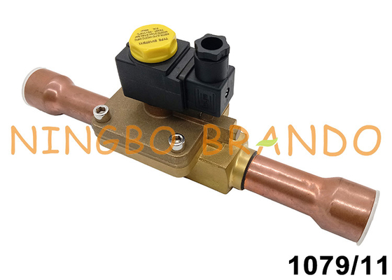 1079/11 1-3/8 '' Solder Refrigeration Solenoid Valve DC24V AC220V