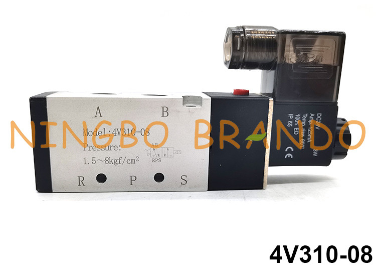 4V310-08 Airtac Type Pneumatic Solenoid Valve 5/2 Arah DC24V AC220V