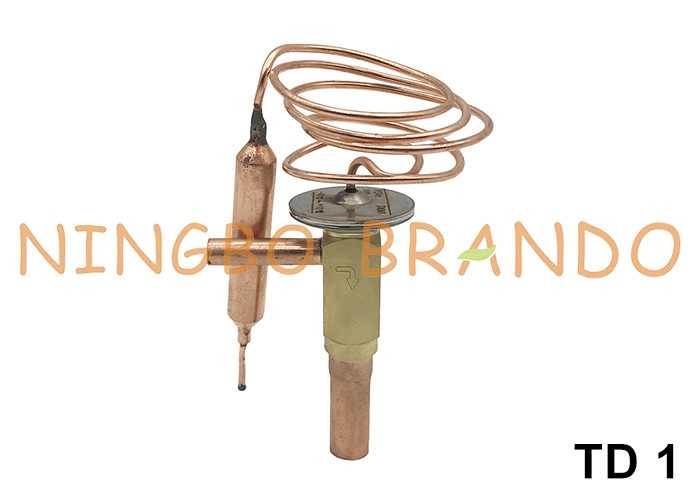 TD 1 Angle Port Danfoss tipe katup ekspansi termostatik R134a R22 R407C R404A