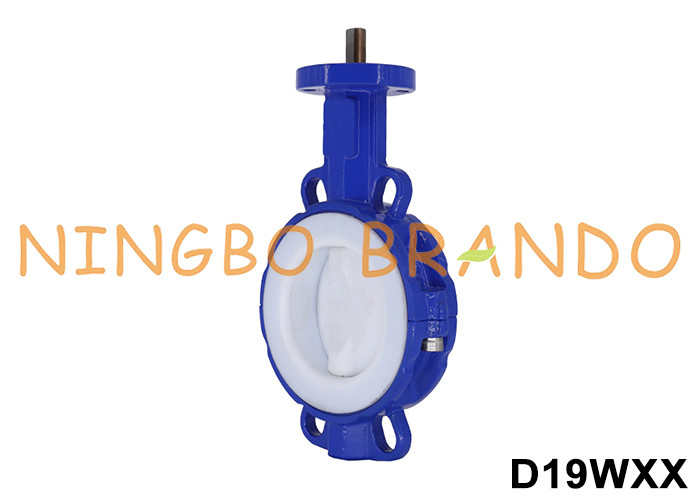 PTFE dilapisi Wafer Headless Tipe Butterfly Valve DN40 sampai DN700