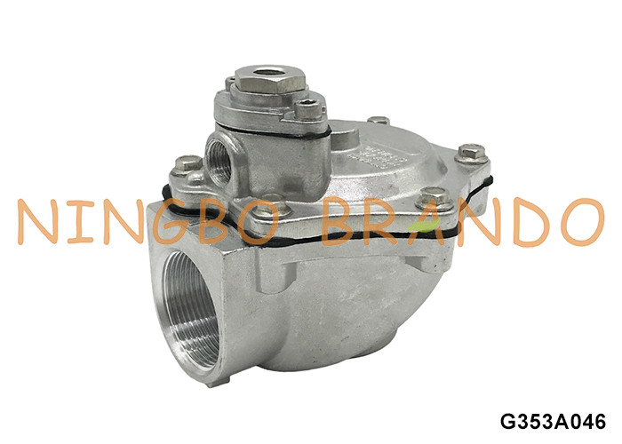 1.5'' G353A046 Tipe ASCO Remote Pilot Diaphragm Pulse Valve Untuk Pengumpul debu