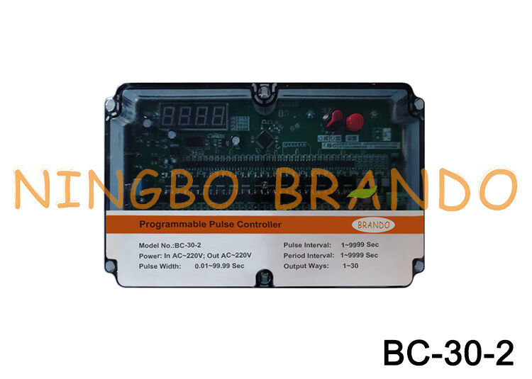 220VAC Dalam 220VAC Keluar 30 Lini Pulse Valve Timer Controller Untuk Pengumpul debu
