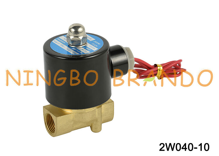 2W040-10 Katup Solenoid Air 3/8 Inci Biasanya Tertutup Bertindak Langsung AC220V