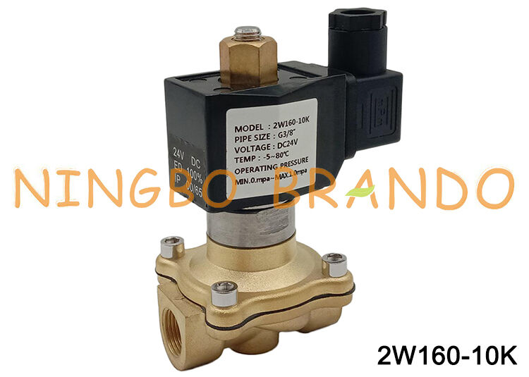 3/8 ''Katup Solenoid Kuningan Biasanya Terbuka Untuk Air Udara Gas 24V 220V