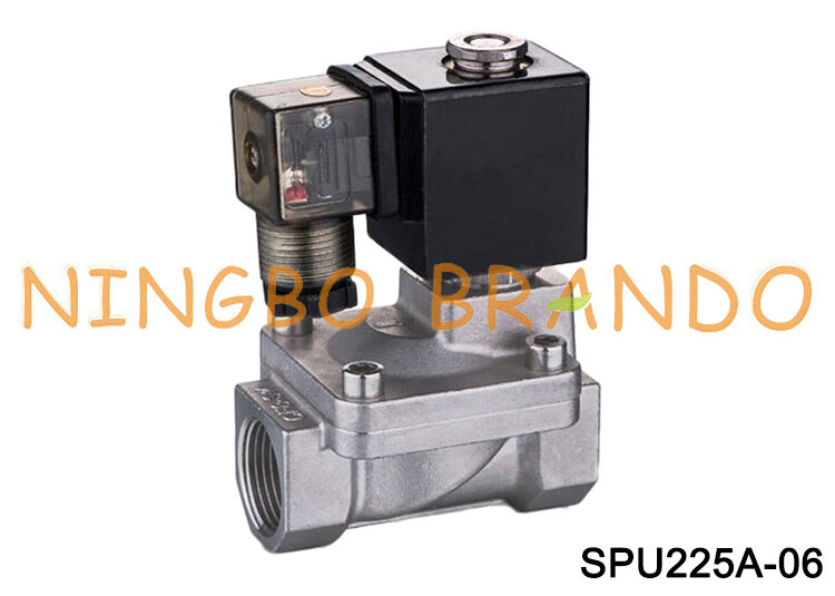 Katup Solenoid Baja Tahan Karat 2/2 Arah Tipe Shako 3/4'' SPU225A-06 220V