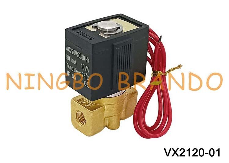 SMC Tipe VX2120-01 Katup Solenoid 2 Arah Dioperasikan Langsung 1/8 '' AC220V DC24V