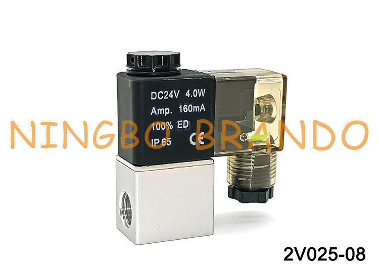 AIRTAC Tipe 2V025-08 Biasanya Tertutup 12V 24V 220V Katup Solenoid Udara Pneumatik