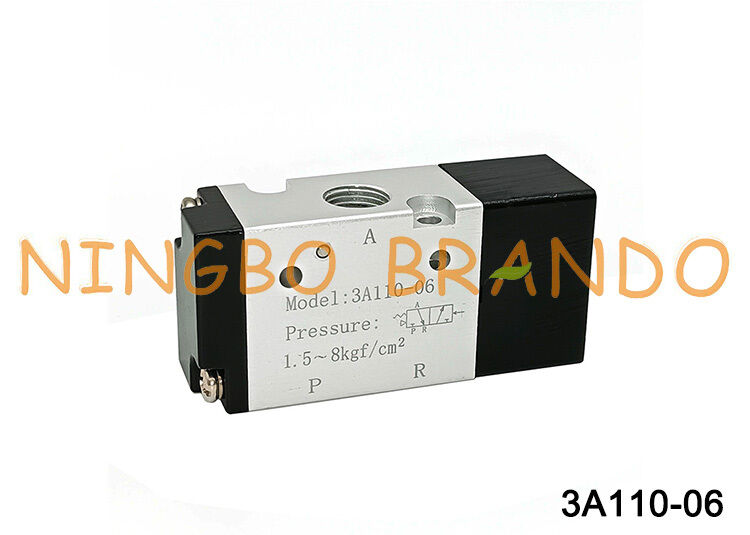AIRTAC Tipe katup kontrol pneumatik 3A110-06 1/8'' 3 Way Air Pilot Valve