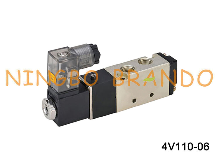 Airtac Tipe 4V110-06 Katup Udara Pneumatik Solenoid Tunggal Seri 4V100