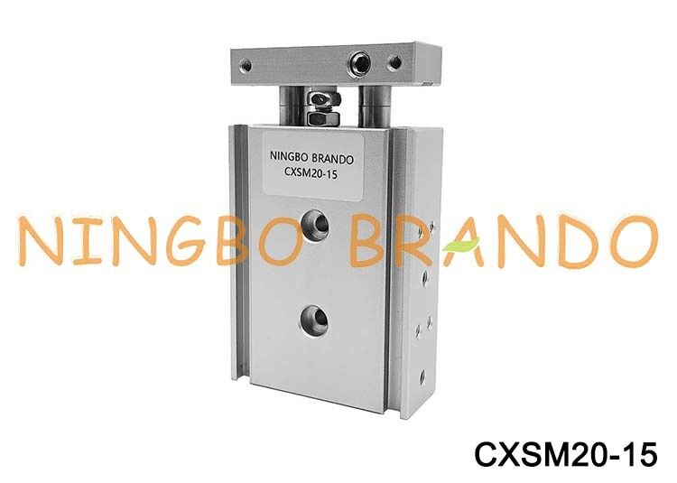 SMC Tipe CXSM20-15 Cyl Panduan Batang Ganda Silinder Udara Pneumatik 20Mm Bor 15Mm Tak