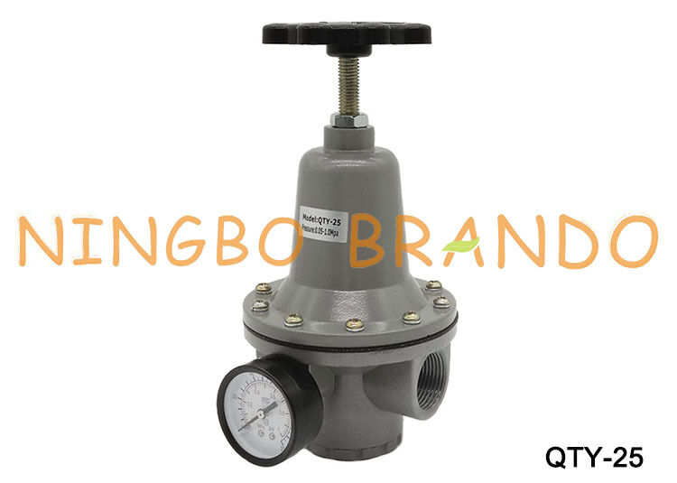 QTY-25 Regulator Tekanan Pneumatik 1,0MPa Regulator 1 inci dengan Pengukur QTY25