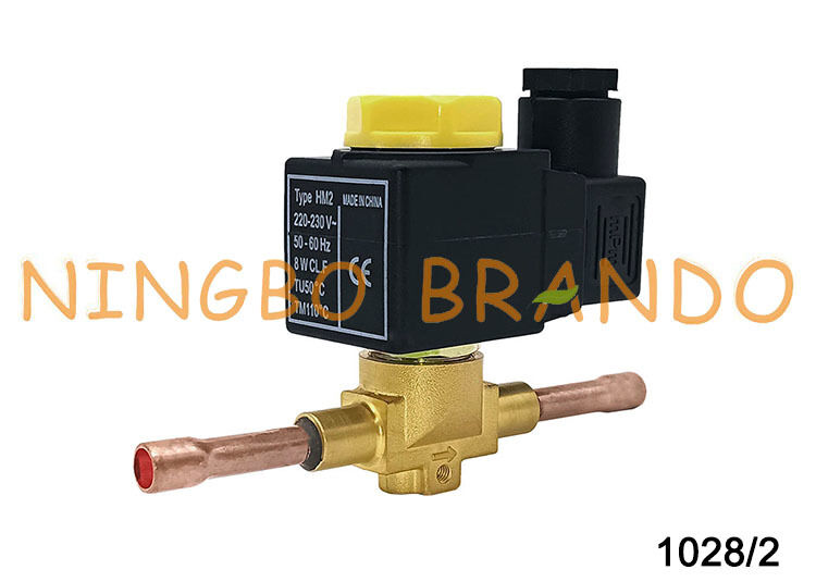 Katup Solenoid Pendingin Tipe Castel 1028/2 untuk ODS Freezer AC