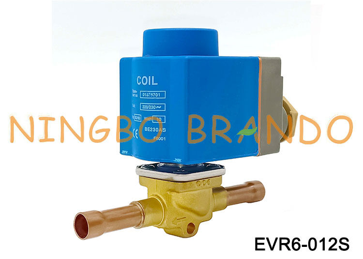 Katup Solenoid Danfoss Tipe 032L1209 1/2 dalam ODF EVR6 24V 110V 220V