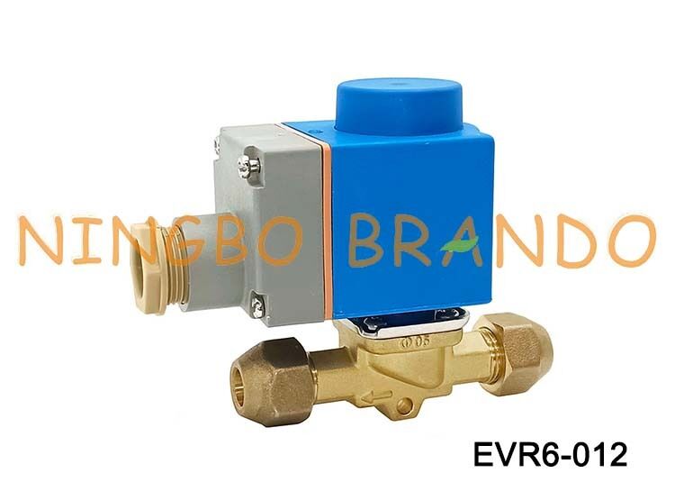 Katup solenoid Danfoss Tipe EVR 6 NC Flare 1/2'' SAE 220VAC
