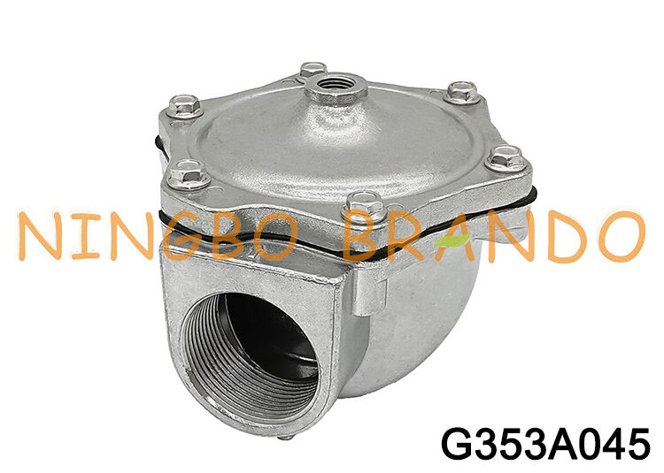 ASCO Tipe G353A045 2/2 NC G1-1/2 Katup Dioperasikan Pilot Aluminium Berulir