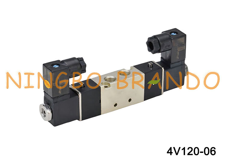 AIRTAC Type 4V120-06 Solenoid Valve 5/2 Way Double Solenoid Pneumatic Valve 1/8 Inch