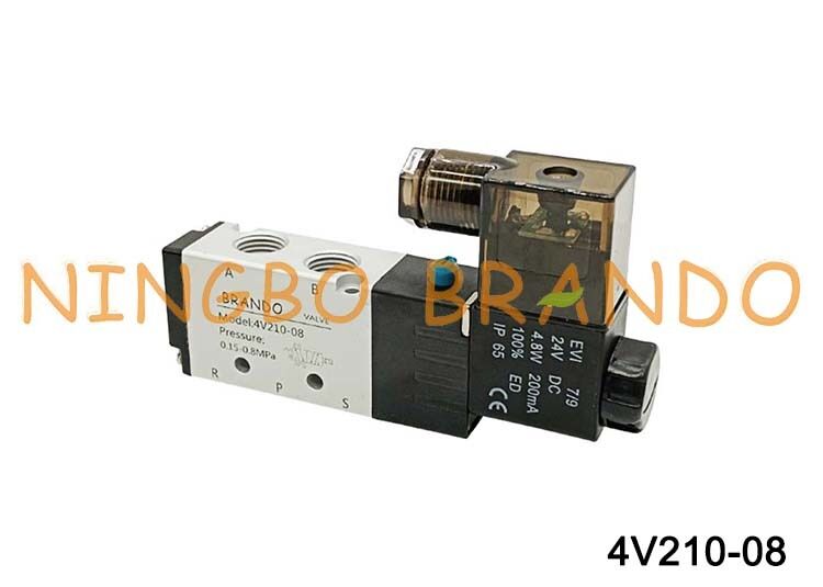 Katup Solenoid Pneumatik Airtac Tipe 4V210-08 5/2 Arah