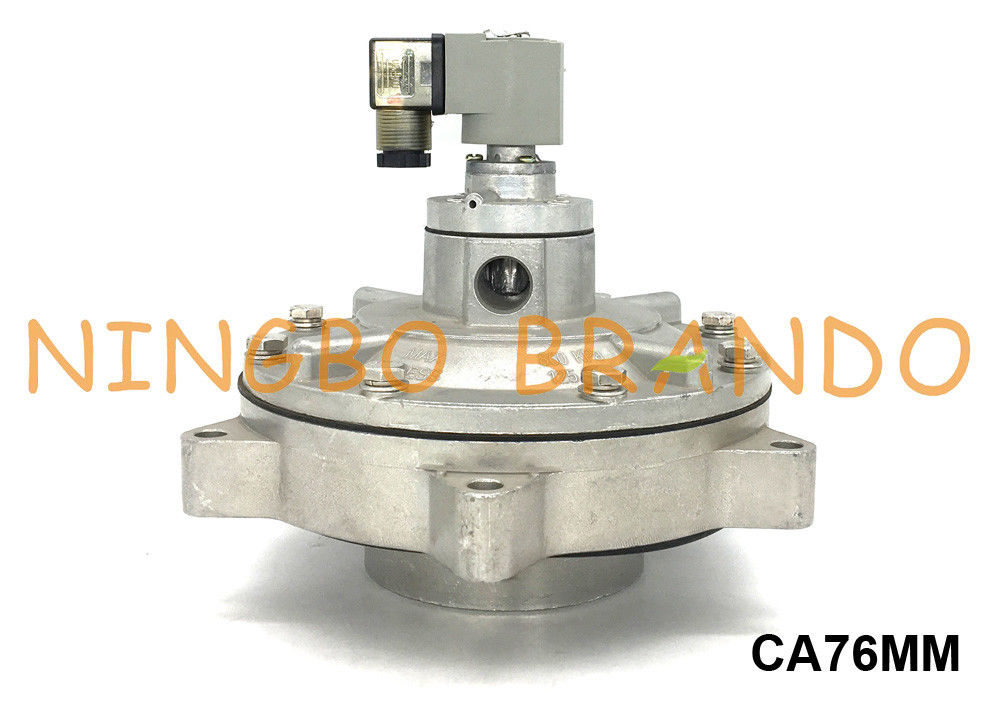 CA76MM 3 Inch Goyen Jenis Kolektor Debu Pulse Jet Valve Untuk Baghouse 24VDC 220VAC