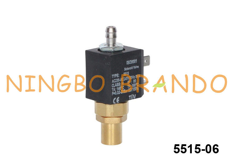 Mesin Kopi 3/2 Way NC Kuningan Solenoid Valve 5515 CEME Tipe 24VDC 230VAC