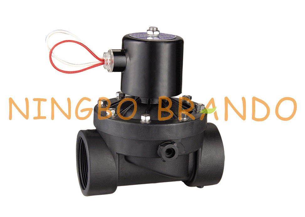 PA66 Nylon Plastik Listrik Air Solenoid Valve 1 2 Inch 12V 24V DC 110V 220V AC