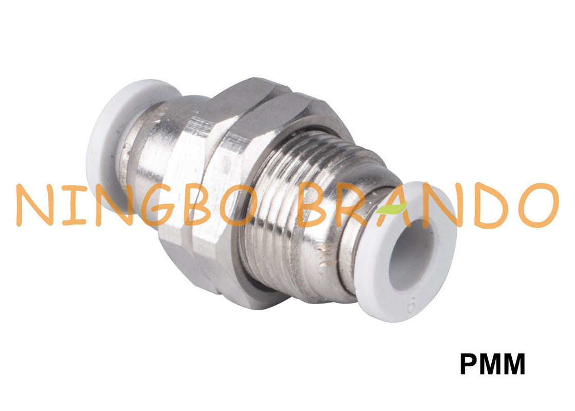 PMM Bulkhead Union Pneumatic Quick Fittings 1/8 '' 1/4 '' 3/8 '' 1/2 ''
