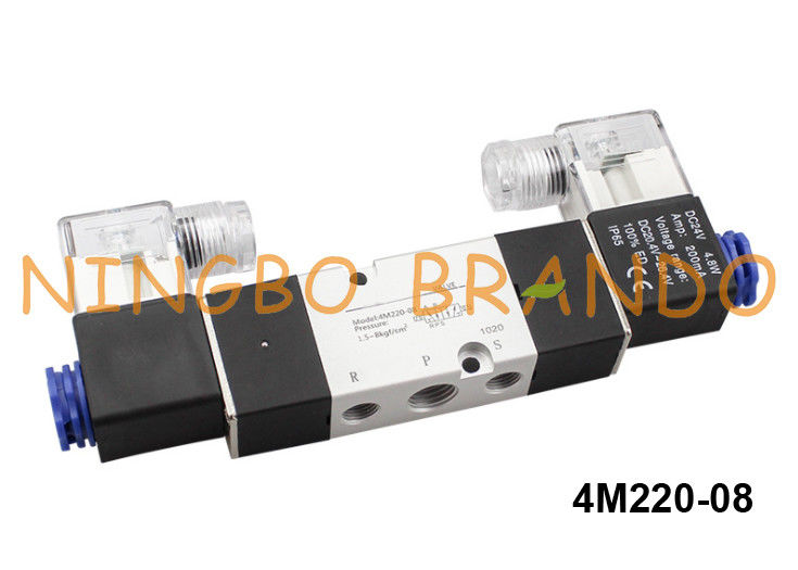 4M220-08 Airtac Type Namur Solenoid Valve 5 Arah 2 Posisi