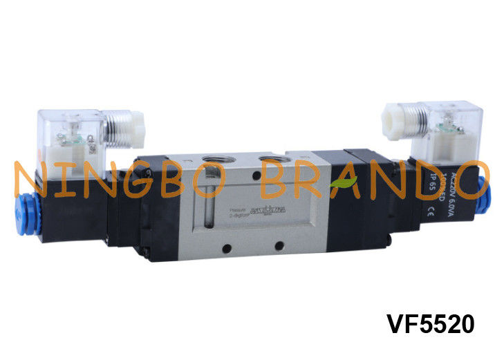 VF5520 SMC Jenis Katup Solenoid Pneumatik 5 Arah 3 Posisi 24V 220V