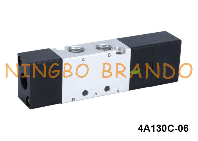Katup Pilot Udara Pneumatik Jenis Airtac 5/3 Way 4A130C-06 4A130E-06 4A130P-06