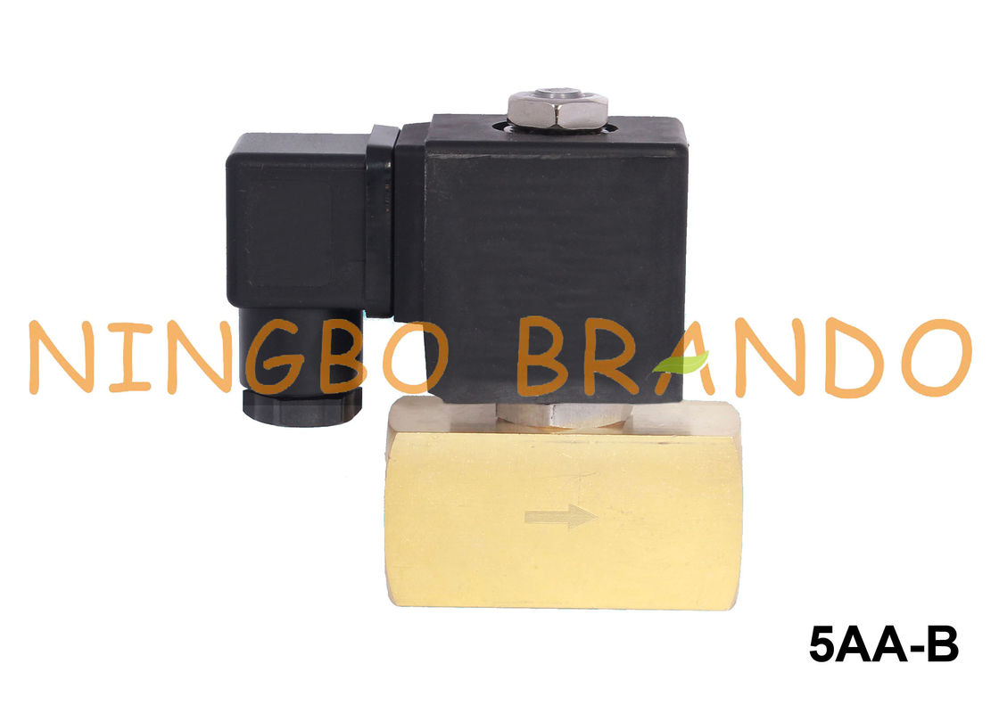 Katup Solenoid Listrik Air Kuningan Kompak 1/4 3/8 1/2 Inch 24V 220V