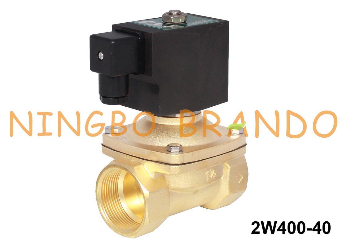 1 1/2 ''2 Way Listrik Kuningan Solenoid Valve Air 24V DC 220V AC