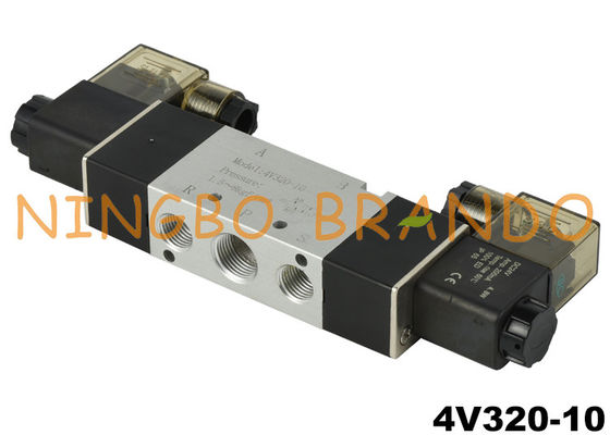 4V320-10 3/8 '' Katup Solenoid Kontrol Udara Pneumatik DC24V DC24V